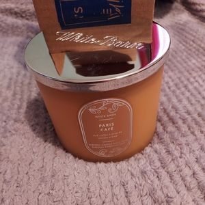 Bath & Body Works Paris Cafe 3 Wick Candle-New